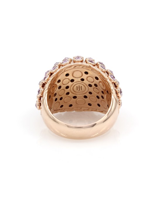 John Hardy Custom Pink Sapphire Dome Ring in Gold
